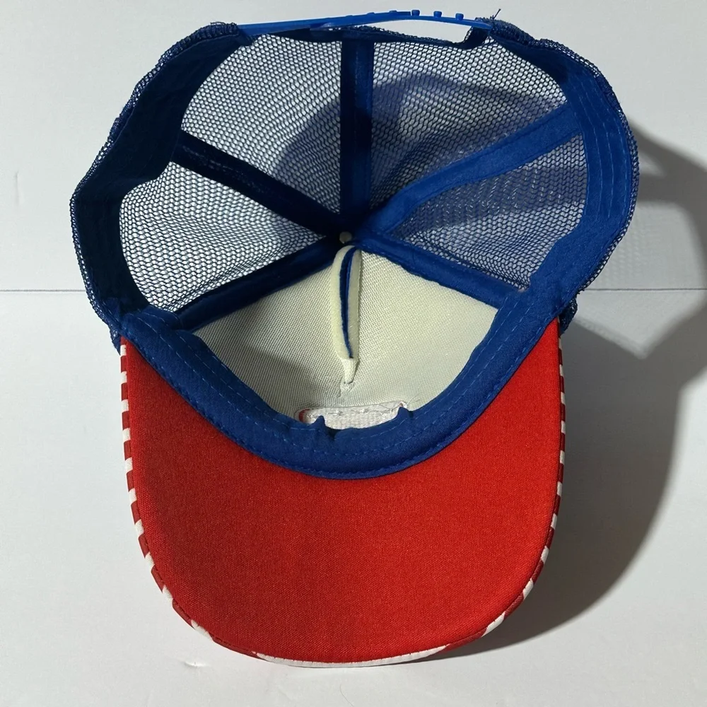 Stars and Stripes Smiley Face adjustable hat